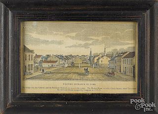 Pennsylvania lithograph, titled Western Entrance to York