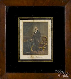 Two color engravings of President James Buchanan, 10'' x 7 1/2'' and 7 1/4'' x 5 3/4''.