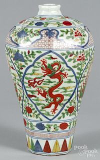 Chinese Ducai porcelain vase, 20th c., 15 1/4'' h.