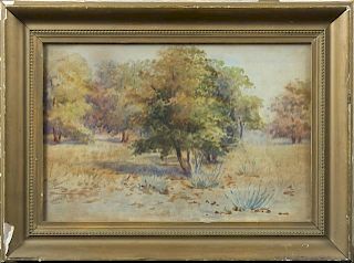 Laura M. Kinon, "Autumn Landscape," early 20th c.,