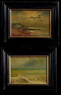 Gaston Bethune (1857- 1897), "Boats off the Coast,