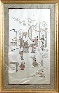 Chinese Embroidered Panel, first quarter 20th cent