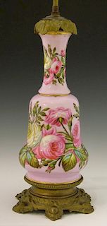 American Porcelain Lamp, early 20th c., composed o
