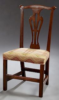 Chippendale Style Carved Mahogany Side Chair, late