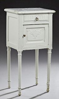 French Louis XVI Style Polychromed Beech Marble To