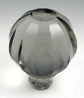 Large Cut Crystal Newel Post Finial, 19th c., in t