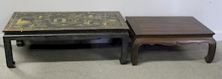 Lot of 2 Vintage Chinese Coffee Tables.