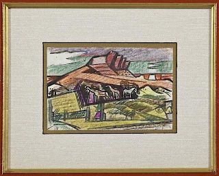 Erle Loran (1905-1999), "Southwest Landscape with