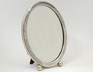STERLING SILVER TABLE MIRROR