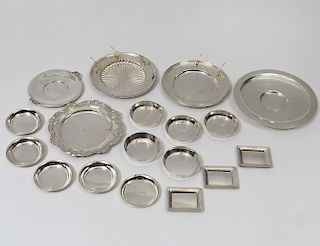 GROUP OF EIGHTEEN ASSORTED STERLING SILVER ARTICLES
