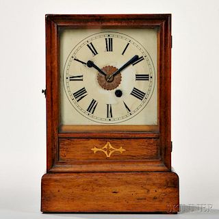 Winterhalder & Hofmeier Mahogany Cottage Clock with Alarm