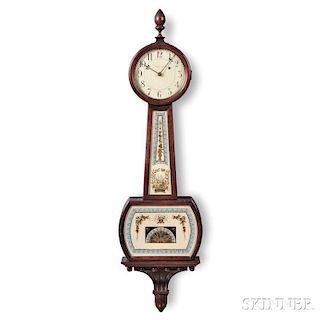 Waltham Mahogany Patent Timepiece or "Banjo" Clock