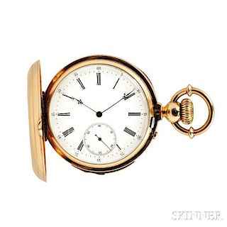 18kt Gold Minute-Repeating Hunter Case Watch