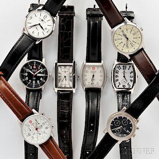 Eight Swiss and German Wristwatches