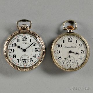 Hampden Model 104 and 105 Open-face Watches