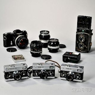 Rollei and Nikkormat Cameras and Lenses