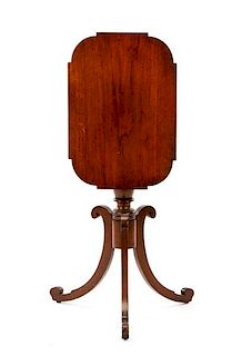 American Rosewood Carved Tilt Top Candle Stand