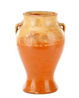 J.H. Owen, North Carolina Earthenware Vase, Marked