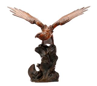 American Eagle With Wings Outstretched, Bronze