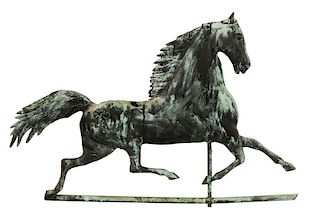 Harris & Co. 19th C. Blackhawk Horse Weathervane
