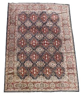 Hand Woven Persian Kashan Area Rug 10' x 14' 5"