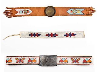 Plains Beaded Belt, Armband and Incense Holder