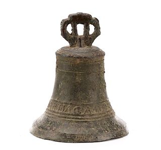 Large Bronze Maritime Ship's Bell, 18th C.