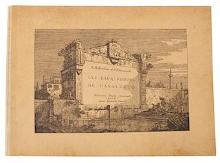 Les Eaux-Fortes De Canaletto, Hardcover Folio