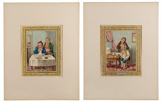 Two 19th C. Caricatures After James Gillray