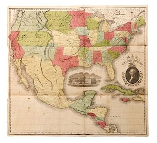 Case Tiffany & Co, Map Of The United States, 1851