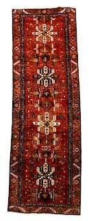 Hand Woven Persian Karajeh Area Rug 3' 6" x 10' 6"