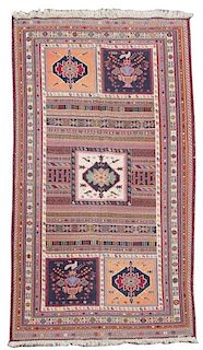 Hand Woven Persian Qaqlgai Rug 4' 3" x 7'