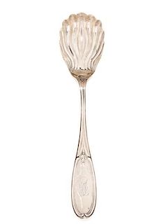 Mitchell & Tyler 1860s VA Coin Silver Shell Ladle