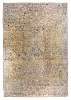 * A Kirman Wool Carpet 15 feet 7 inches x 14 feet.