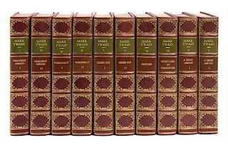 * (CLEMENS, SAMUEL L.) TWAIN, MARK, a.k.a. The Writings. New York, 1922-25. 37 vols. Limited signed as Twain and Clemens.
