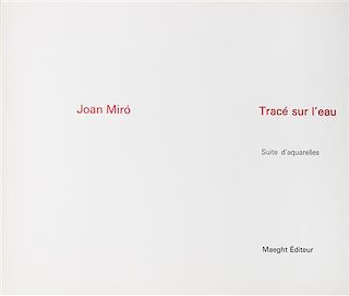 * MIRO, JOAN. Trace sur l'eau. Paris, 1963.