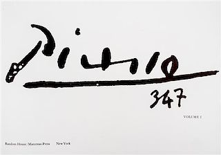 * PICASSO, PABLO. Picasso 347. NY, 1970. First edition.