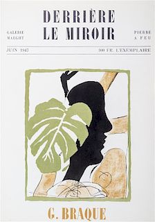 * DERRIERE LE MIROIR; BRAQUE, GEORGES. 5 issues bound as one. Paris, 1947-1956.