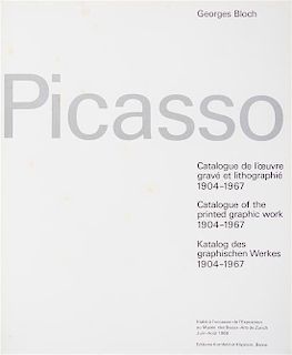 * (PICASSO, PABLO) BLOCH, GEORGES. Catalogue of the Printed Graphic Work. 2 vols. Berne, 1968, 1971. 2 vols.