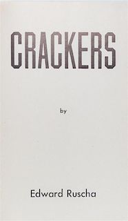 * RUSCHA, ED. Crackers. Hollywood, 1969. First edition.