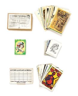 * (POSTCARDS) Six sets of post card and card collection produced by various artists and entities.