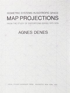 * DENES, AGNES Map Projections. Rochester, 1979. First edition. Limited, signed.