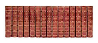 DICKENS, CHARLES. Works. London, 1874-76. 30 vols. Bound by Bayntun.