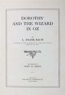 BAUM, L. FRANK. Dorothy and the Wizard of Oz. Chicago, 1908.