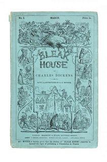 DICKENS, CHARLES. Bleak house. London, 1853. First edition in original parts.