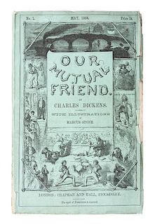 DICKENS, CHARLES. Our Mutual Friend. London, 1864. First edition in original parts.