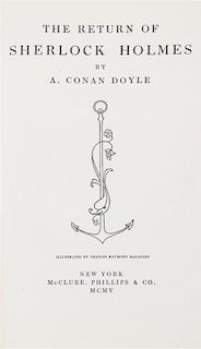 DOYLE, ARTHUR CONAN, SIR. The Return of Sherlock Holmes. NY, 1905. First American edition.