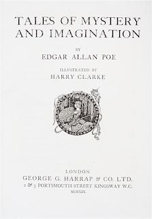 (CLARKE, HARRY) POE, EDGAR ALLAN. Tales of Mystery and Imagination. London, 1919. Signed, limited.