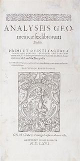 * EUCLIDES. Analyseis geometricae sex librorum. Strassburg, 1566.