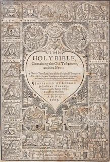 (KING JAMES BIBLE) BARKER, ROBERT, prnt.  The Holy Bible. London, 1613.
